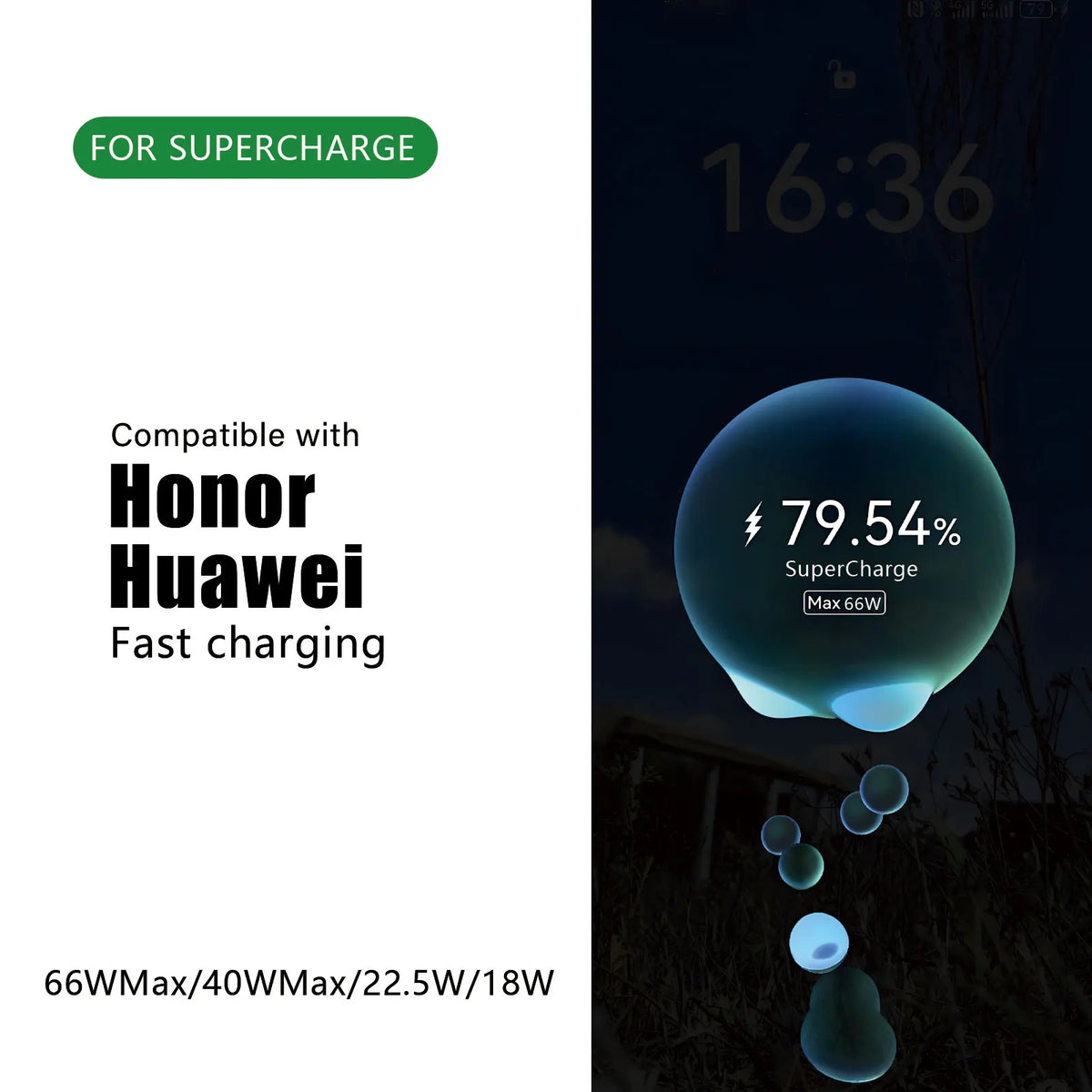 6A 66W car charger for Honor Magic