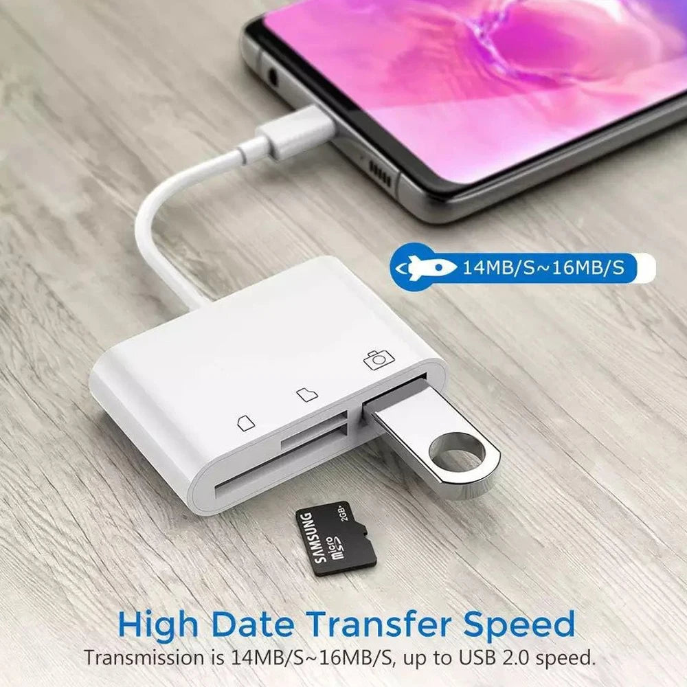 Type C OTG Adapter TF/SD Card Reader For Xiaomi Oneplus iPhone