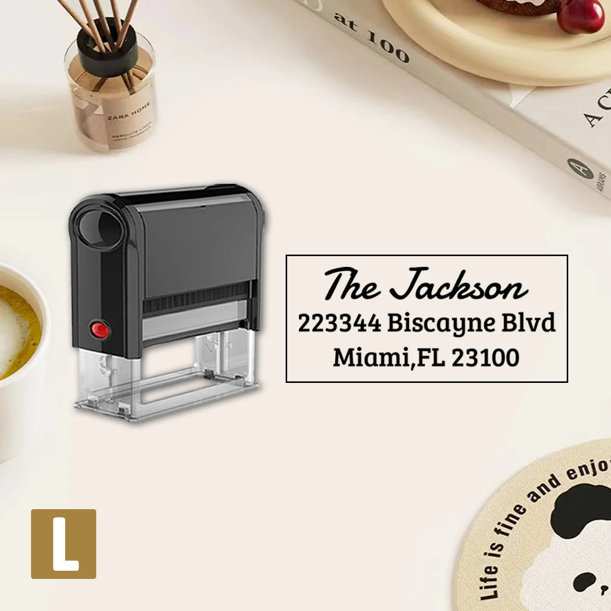 Custom Address Stamp, Return Address Stamps Self Inking Personalized