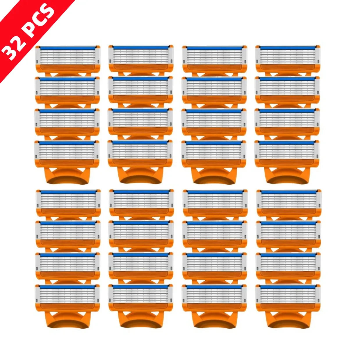 Manual Shaving For Men Replace Head Five Layer Blade Eight Comfortable Shaving Blades The Latest yellow No Skin Damage Uncharged