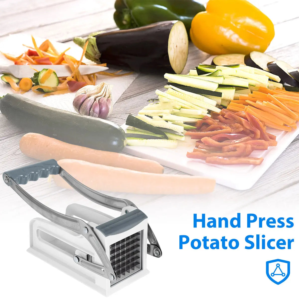 French Hand Pressed Potato Slicer Stainless Steel