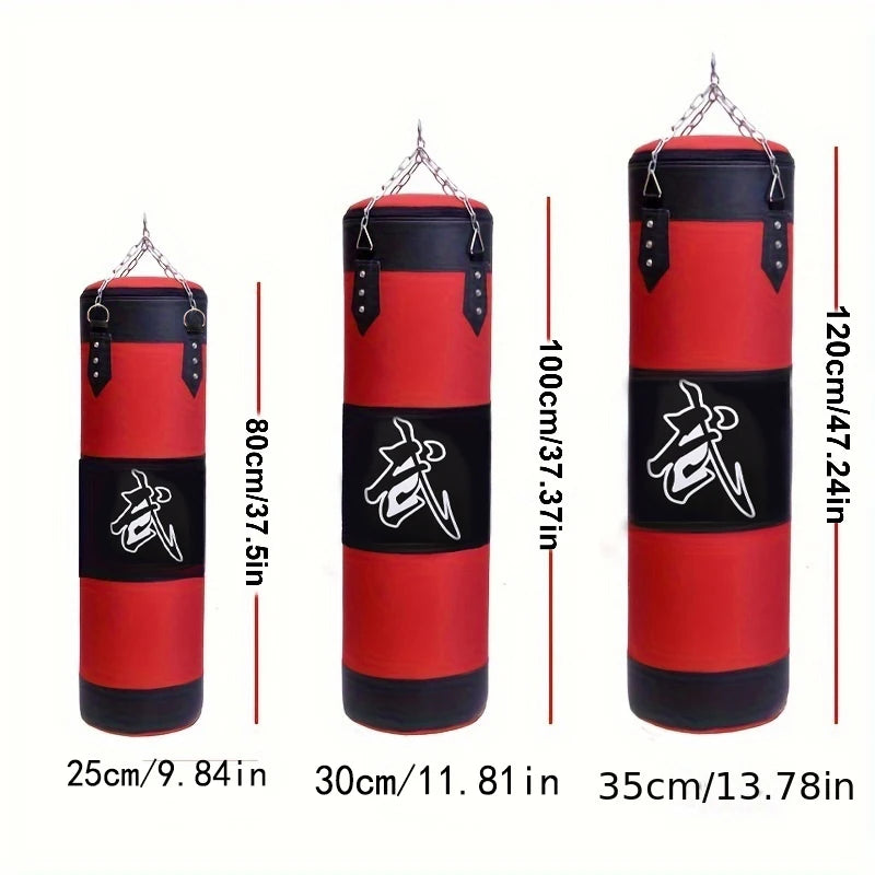 Punch Sandbag Heavy Boxing Punching Bag with Ceiling Hook Steel Chain Fitness Training MMA Kickboxing Muay Thai Karate Taekwondo