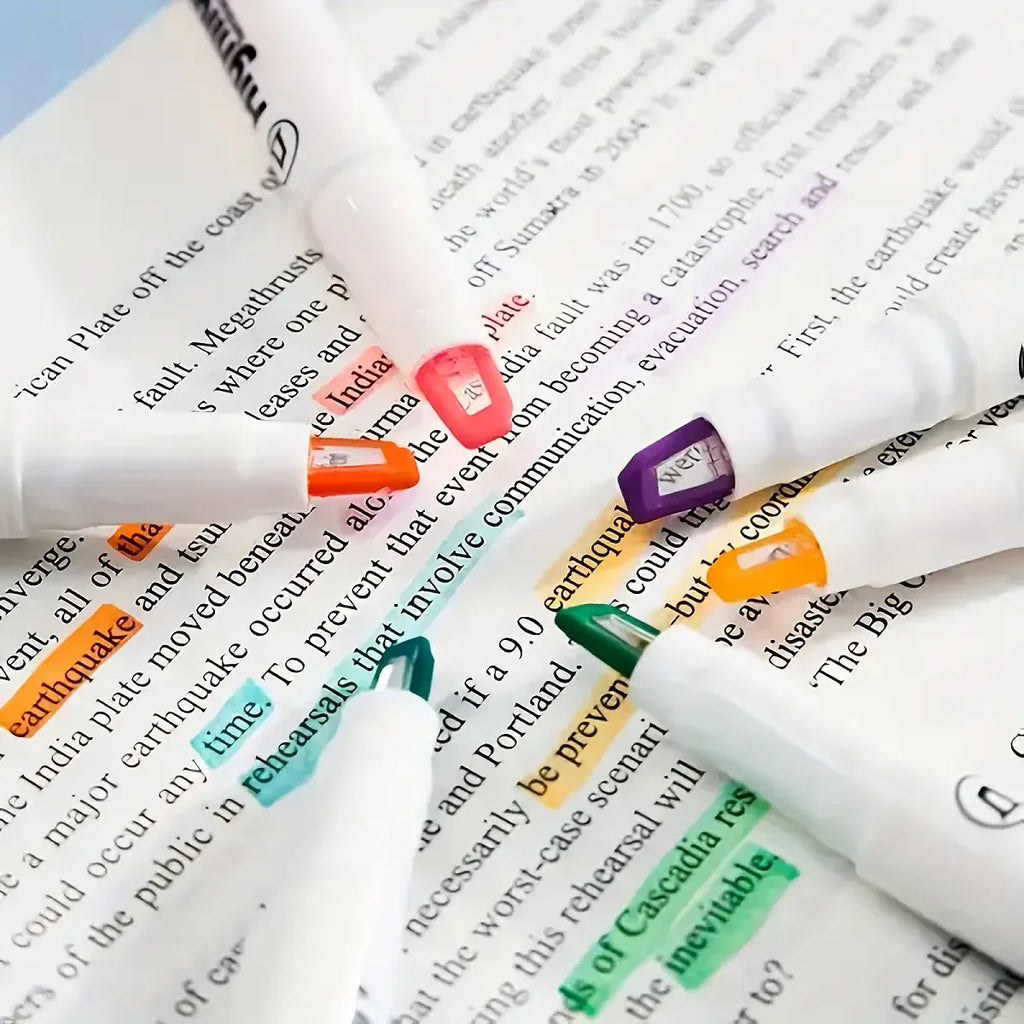 6-Pack Clear View Highlighter Pens