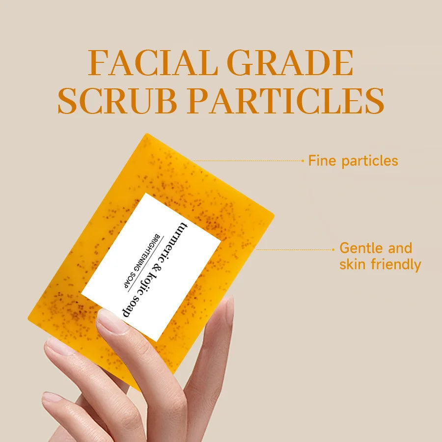 Ginger Curcumin Granules Soap, Nicotinamide Lemon Cleansing Soap, Bathing Skin, Handmade Soap, Essential Oil Soap.