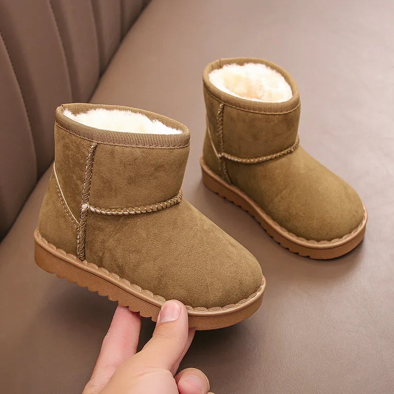 Children Snow Boots Winter Cute Warm Fashion Anti Slip Shoes Kids Boys Girls