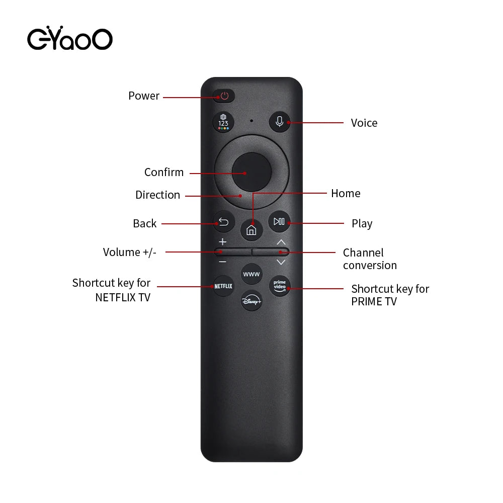BN59-01432J Suitable For Samsung Smart TV Battery Remote Control Replacement Without Solar  Compatible with Neo QLED 8K 4K Serie