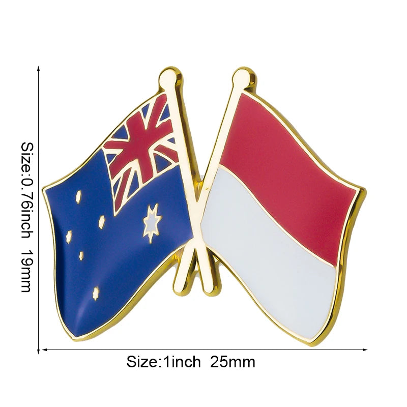 Australia Flag Badge Brooch Natinal Lapel Pins Flag Lapel Pins Country Flag Badge