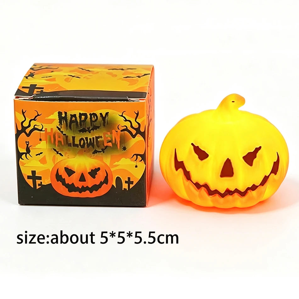 LED Pumpkin Lamp Warm Light Jack O Lantern