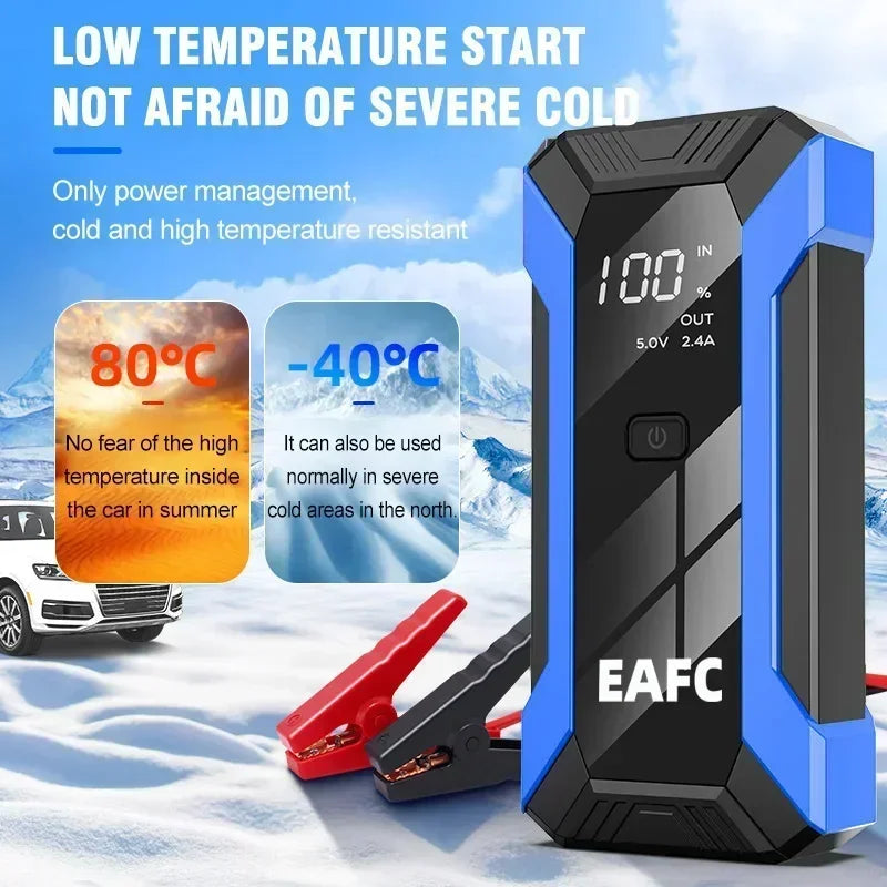 12V Car Jump Starter 1200A Output Portable Emergency Start-up