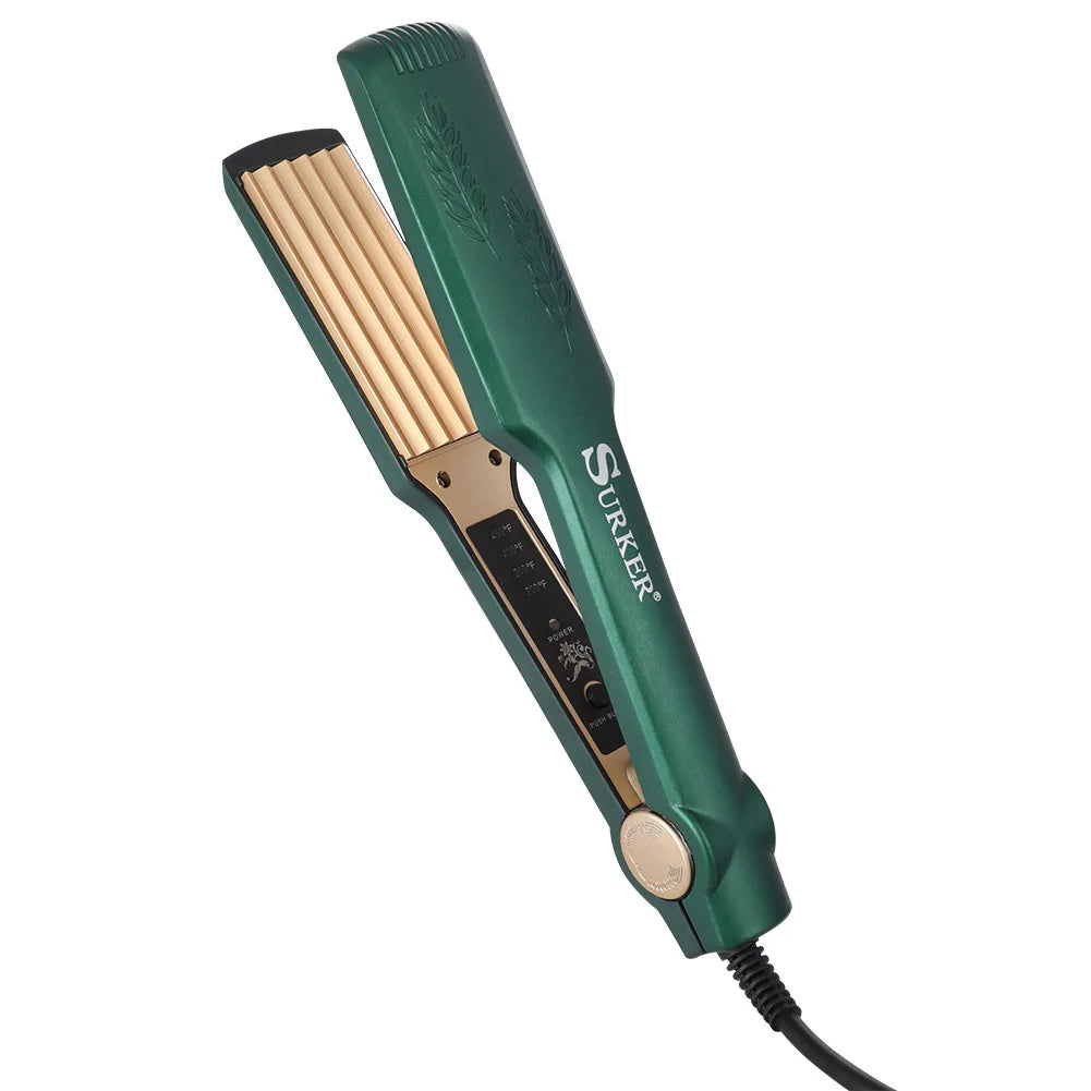 Hatteker 9mm Professional Hair Curler Ceramic Barrel Iron Smart Auto-Off