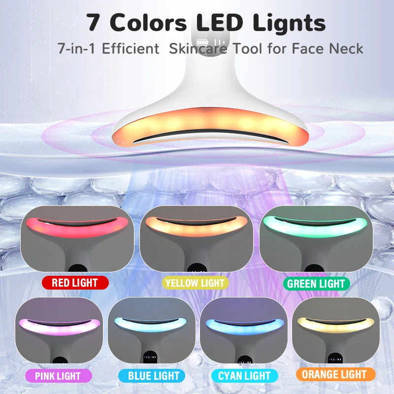 7Color Neck Face Massager Facial Massager Tool for Skin Care