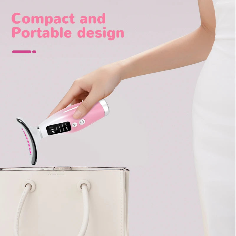 Mini LED Neck Face Lift Massage with 7 Colors Dolphin Design