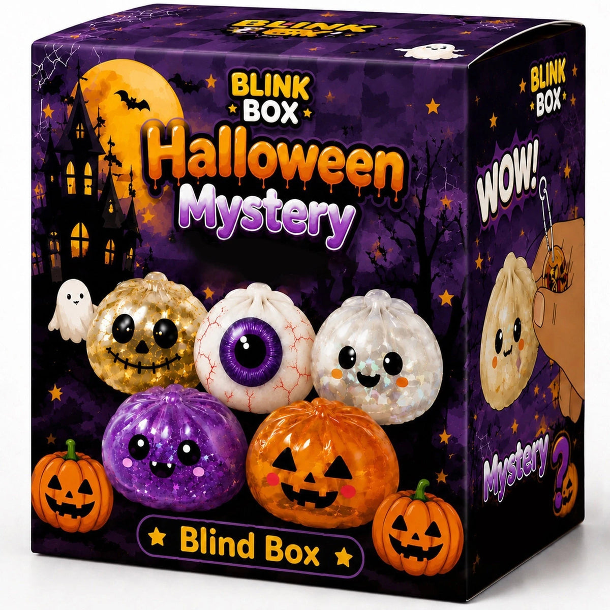 Halloween Party Theme Soft Squishy Dumpling Squishy Steam Box