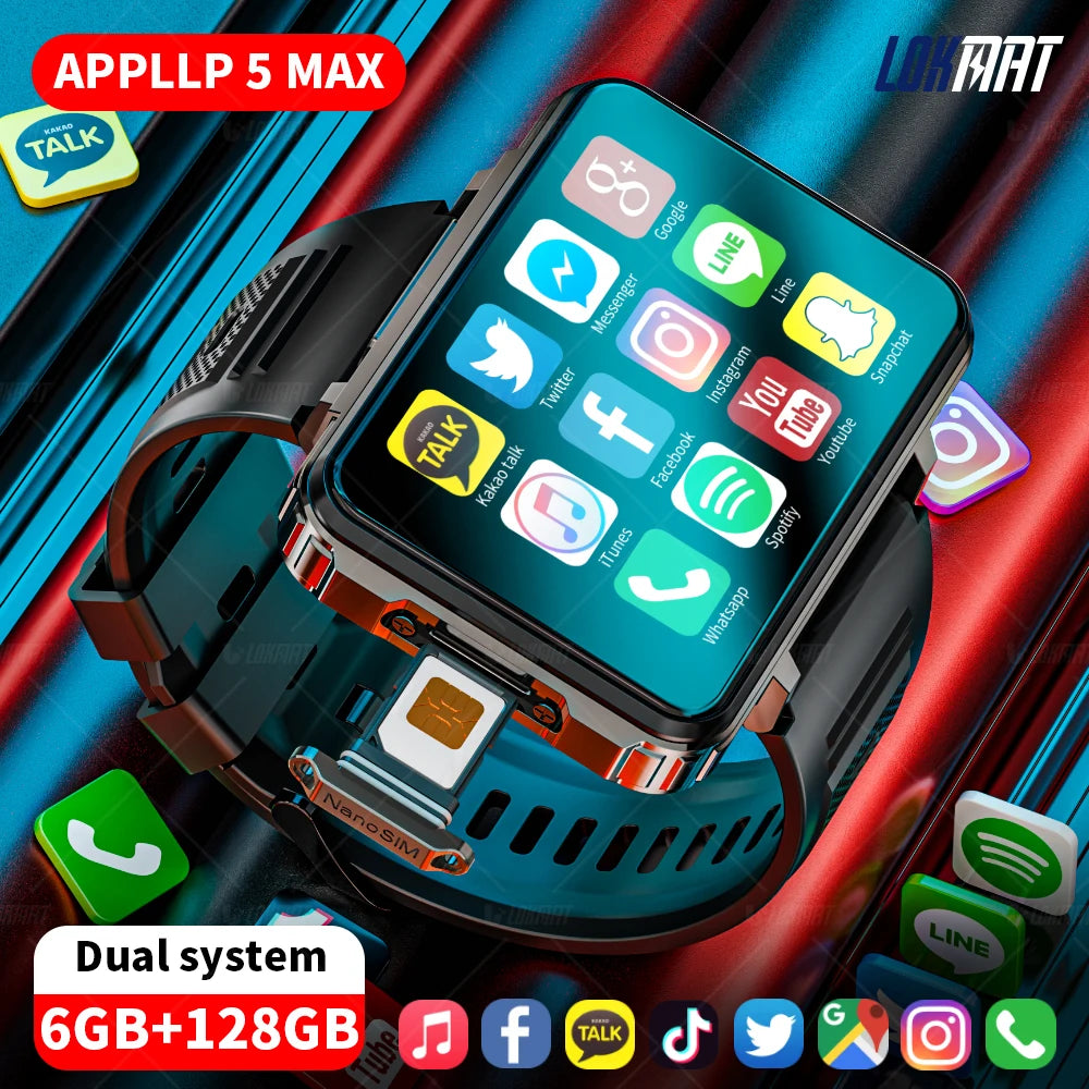 LOKMAT APPLLP 5 MAX Android Watch Phone Square Big Screen