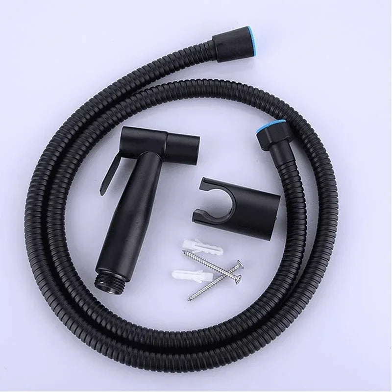 Toilet Bidet Faucet Black Handheld Sprayer Stainless Steel