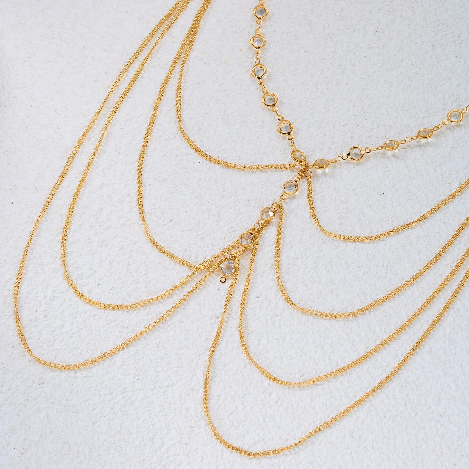 Sexy Multilayer Rhinestone Thigh Chain For Women Bling Zircon Long Tassel Starfish Pearl Leg Harness Summer Beach Body Jewelry