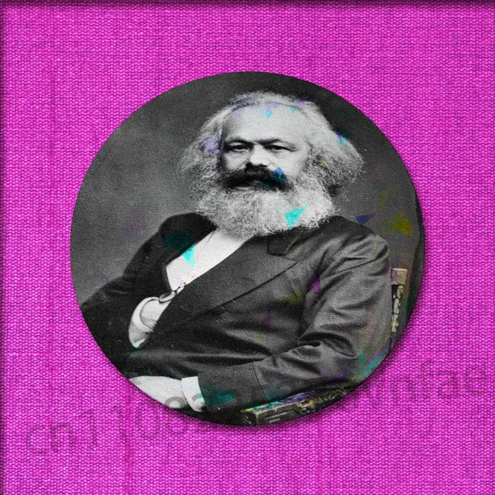 Che Guevara Karl Marx Badge For 32mm 25mm 44mm 75mm 58mm Round Pin Brooch Insignia Cover Decoration