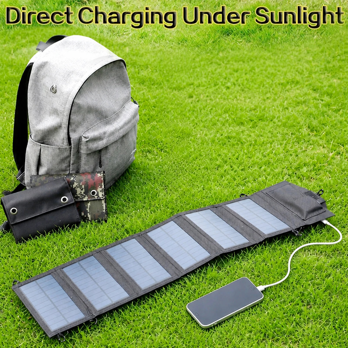 4/6-Fold 100W 80W 60W Foldable Solar Panel USB 5V