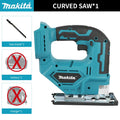 Makita DJV182 18V Lithium Battery Jigsaw 300W High Power Ergonomic Anti Slip Handle Precision Curve Cutting DIY tools