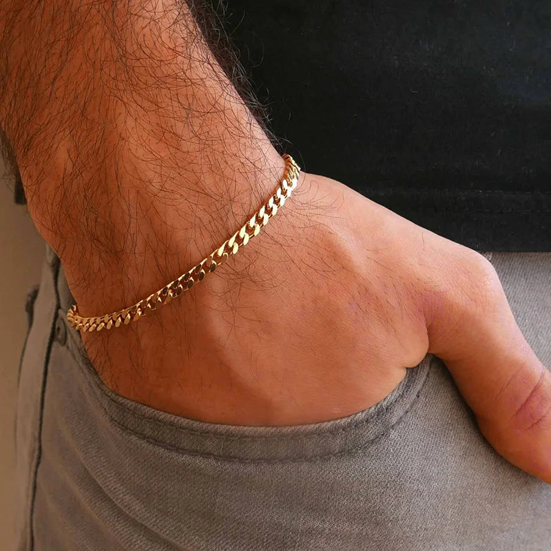 Vnox 3-11mm Chunky Miami Curb Chain Bracelet for Men Classic  Jewelry