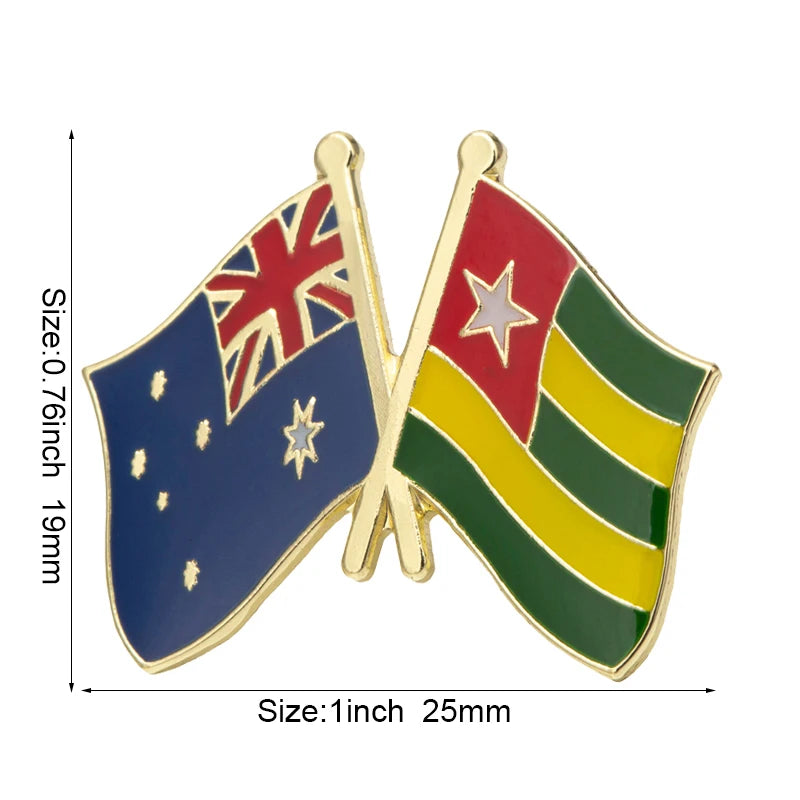 Australia Flag Badge Brooch Natinal Lapel Pins Flag Lapel Pins Country Flag Badge