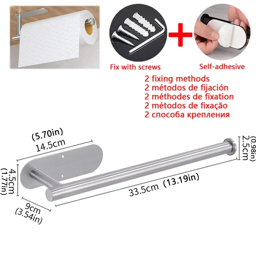 Kitchen Paper Towel Holder Adhesive Tissue Hanger