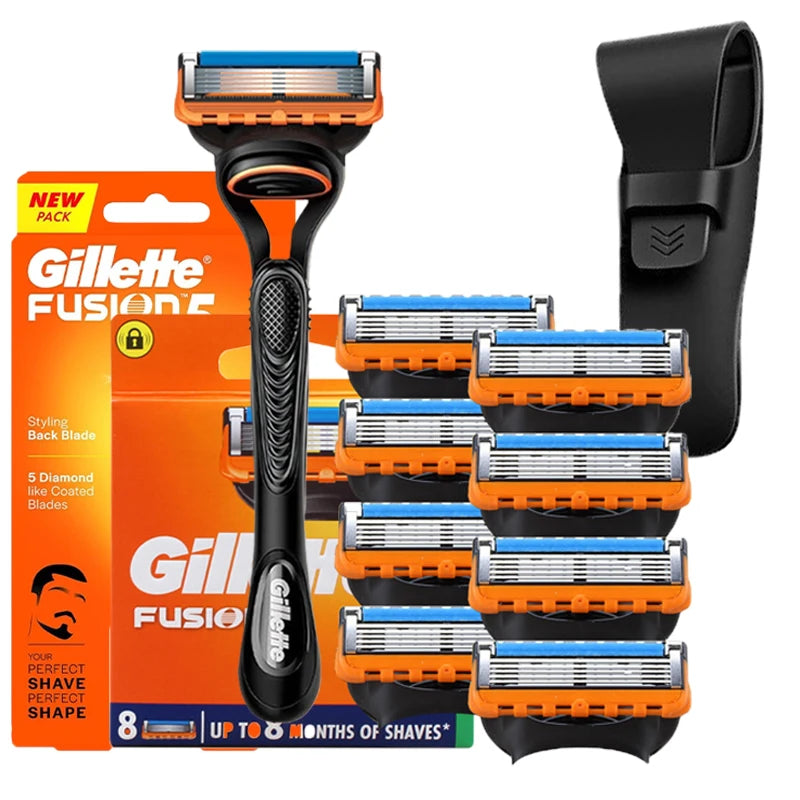 Gillette Fusion 5 Razor Men's Shaving Set 5 Layers Safety Manual Shaving