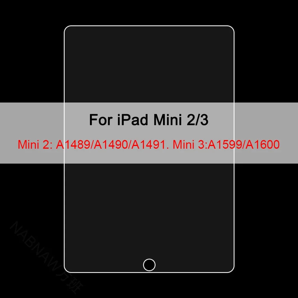 3Pcs Tempered Glass Film For Apple iPad 10th 9th 8th 7th Mini 6 5 4 3 For Apple iPad Air 5 4 3 Pro 12.9 11 2022 2021 2020 2018