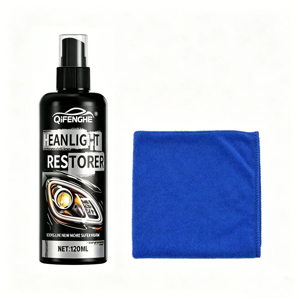 Car Headlight Restorer Spray, Effective Repair for Yellowing Oxidation