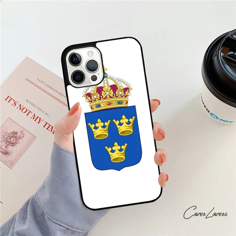 Sweden Passport Phone Case For iPhone 14 15 16 13 12 Mini Max Cover For Apple iPhone 11 Pro Max 6 8 7 Plus SE2020 Coque