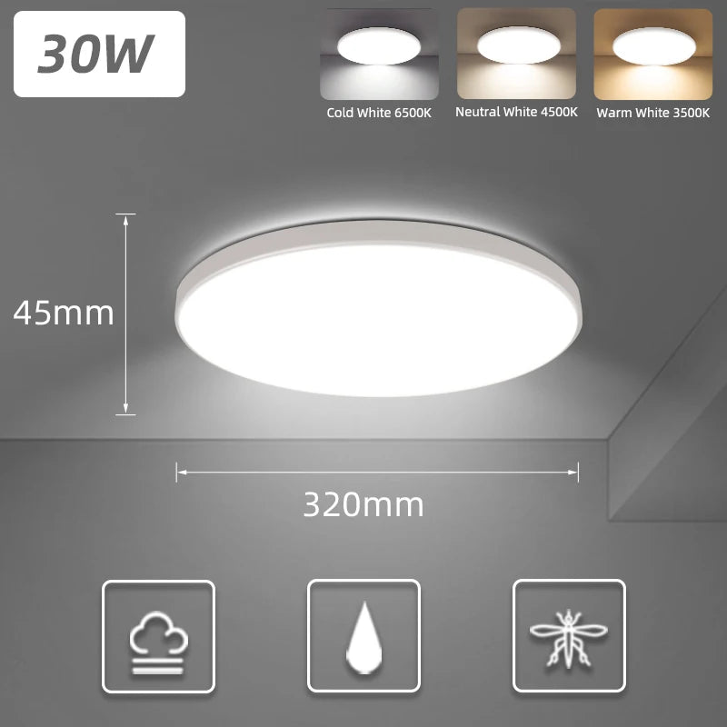 Remote LED Ceiling Lamp Dimmable  40W 50W 60W