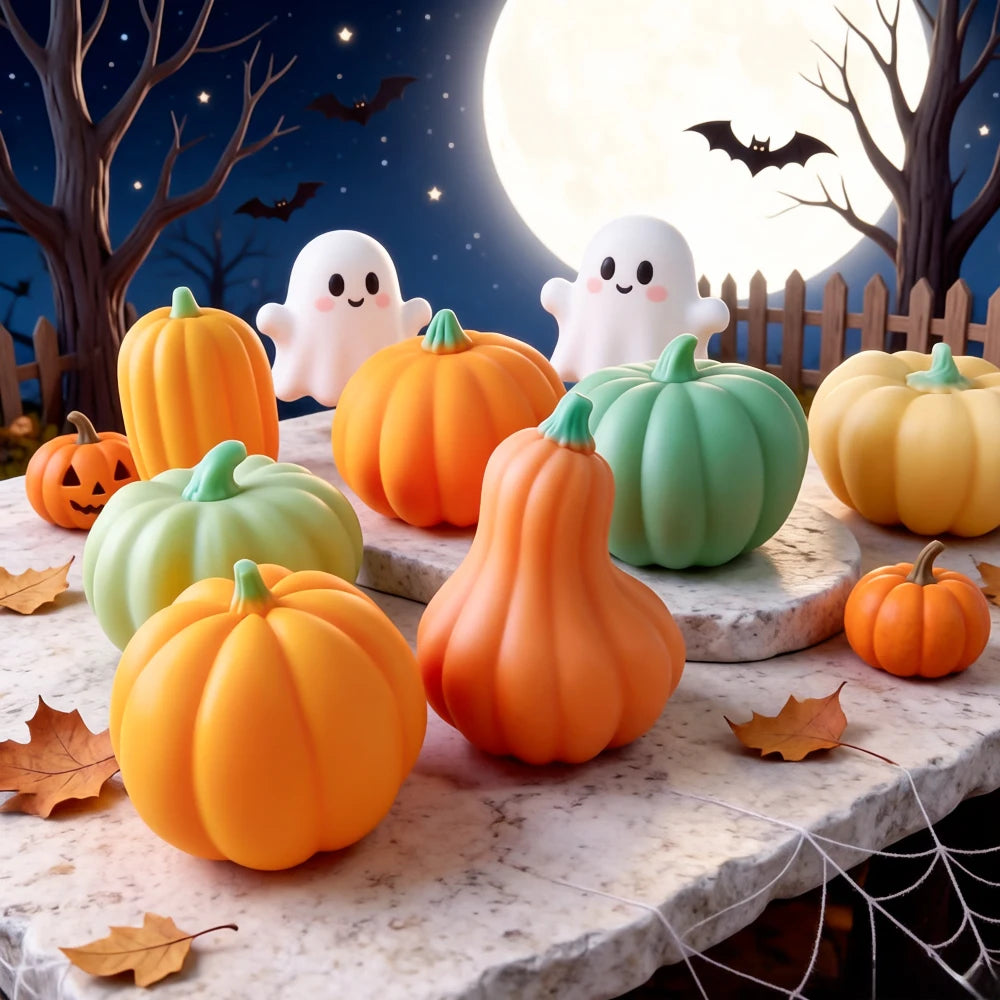 Halloween Pumpkin Silicone Mold DIY Aromatherapy Candles