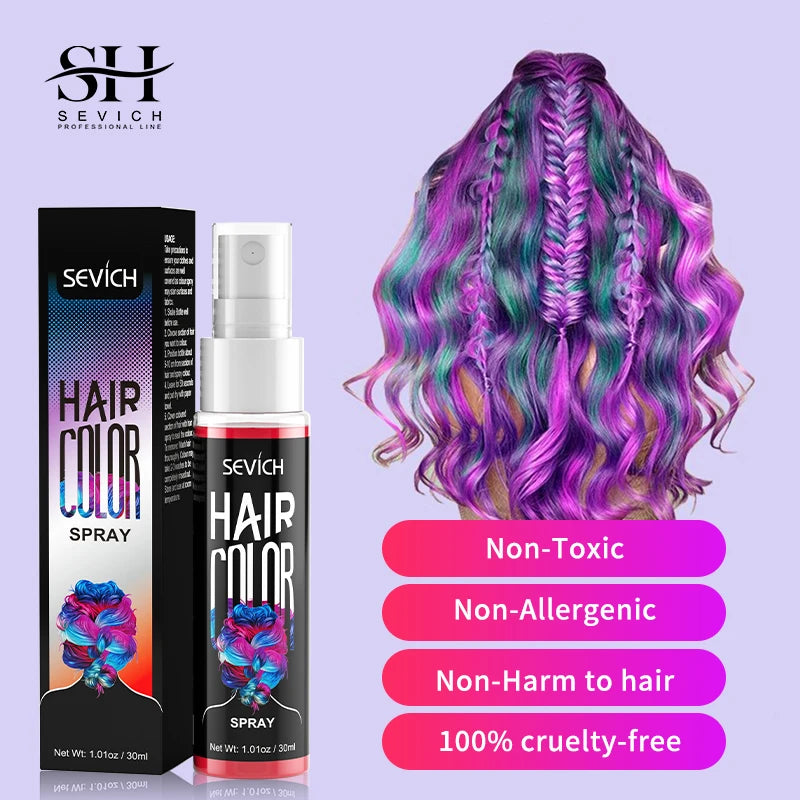SEVICH DIY Hairs Dyed Mud Hair Colour Wax Easy To Wash Long Lasting Dye for Eyebrow Beards Coloring Temporary Hair Colour Cream