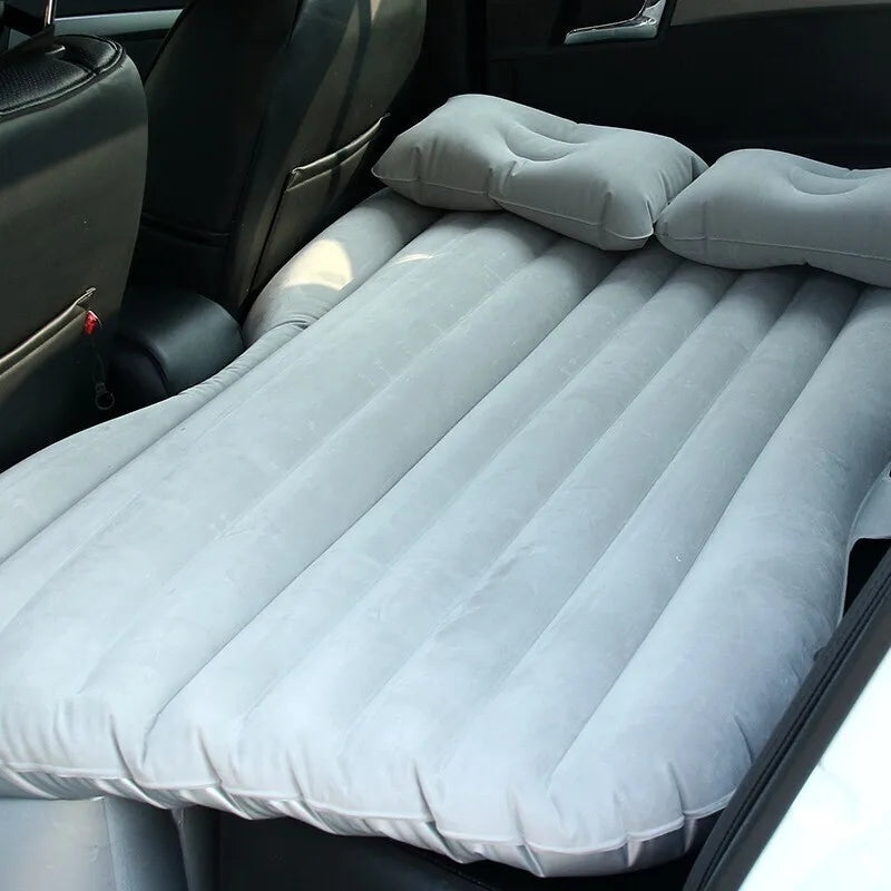 Car Air Inflatable Mattress with Support Legs Separate for Back Seat Portable Sleeping Bed for Outdoor Travel Camping Cushion
