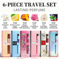6-Piece Travel Set, Men's and Women's Eau De Toilette Spray, Long-Lasting Fragrance,