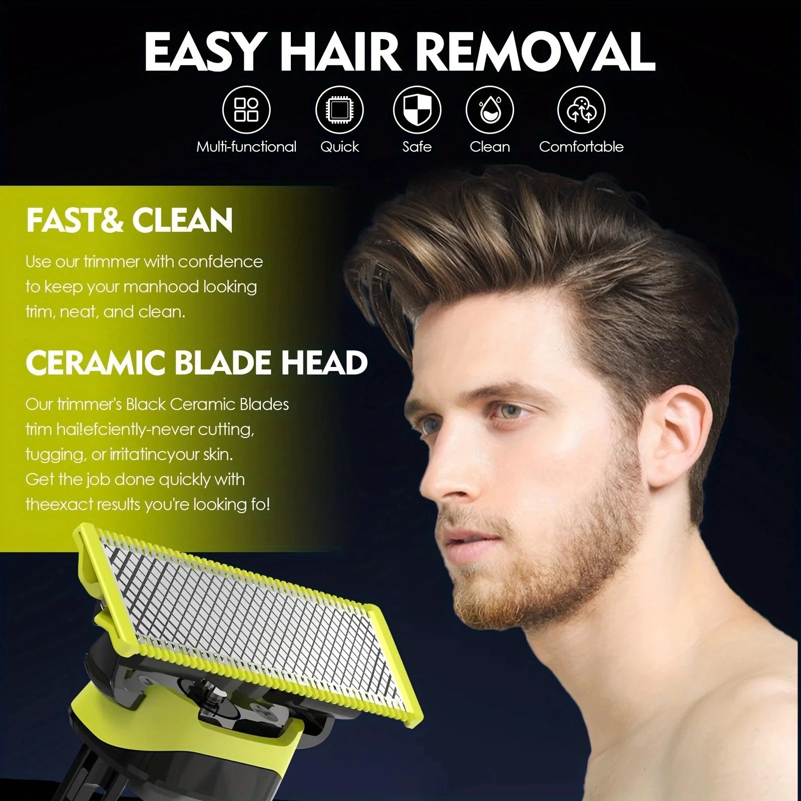 Shaver Replacement Blade For OneBlade & One Blade QP2520 QP2530 QP2620 QP2630 QP6510 QP6520 Hybrid Electric Beard Trimmer