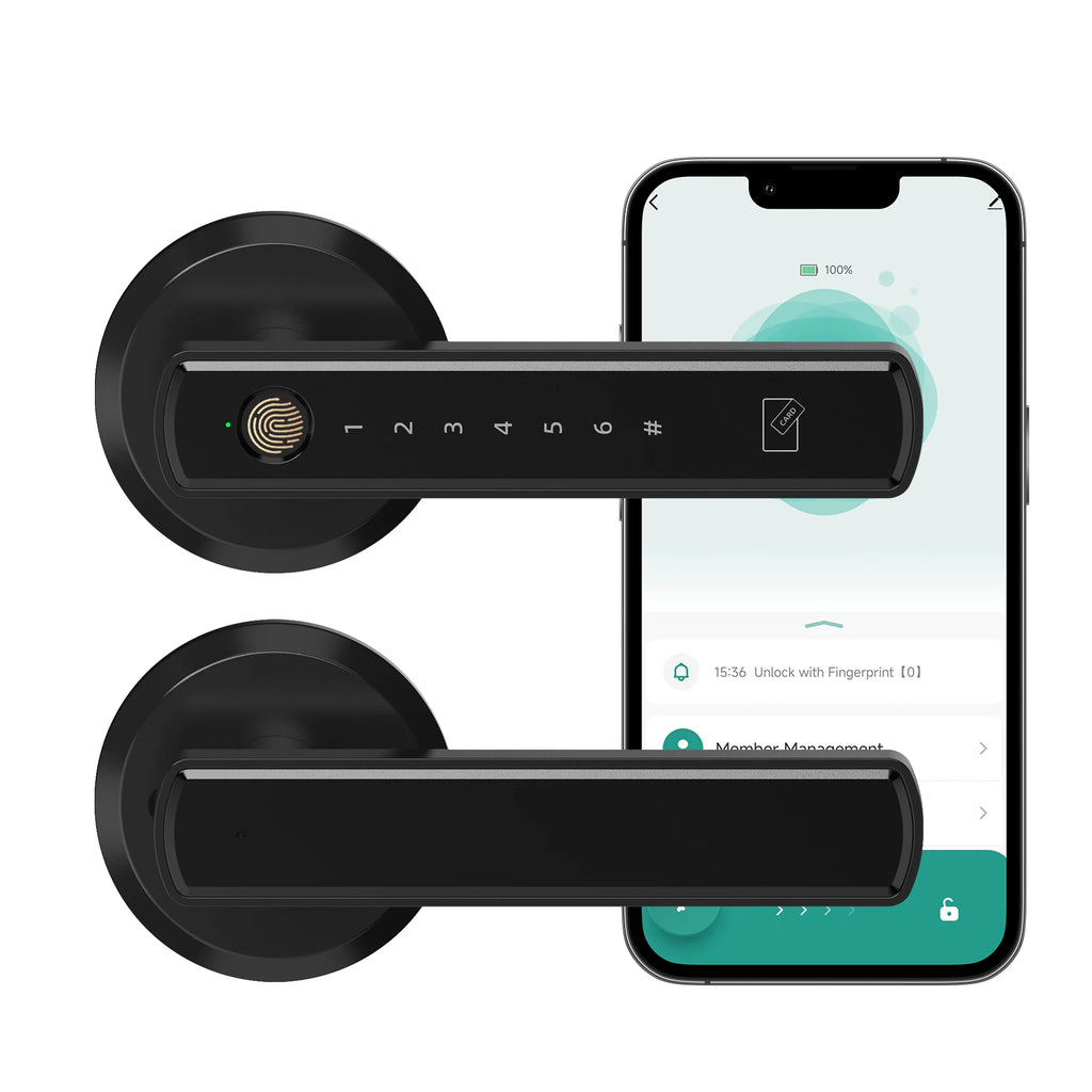 Viladepot Smart Lock Fingerprint, Passcode, Card, App Control
