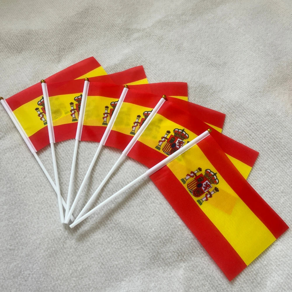 14*21 Spain hand flag Spanish Wave Crest banner Sports opening outdoor De