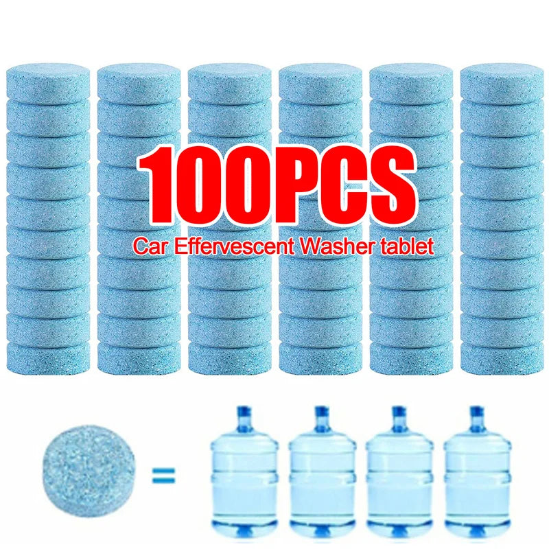 Car Windshield Cleaner Car Effervescent Tablet Glass Water Solid Cleaner Universal Automobile Accessories Spray Auto Cleaner