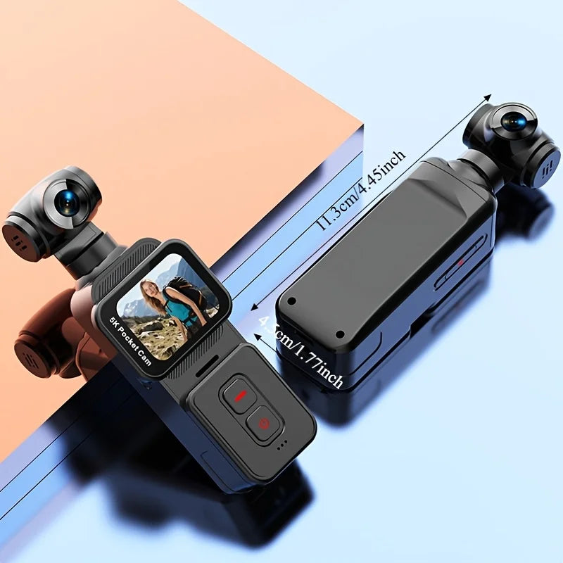 5K Pocket Vlog Camera With 270° Rotatable Lens Smart AI Face