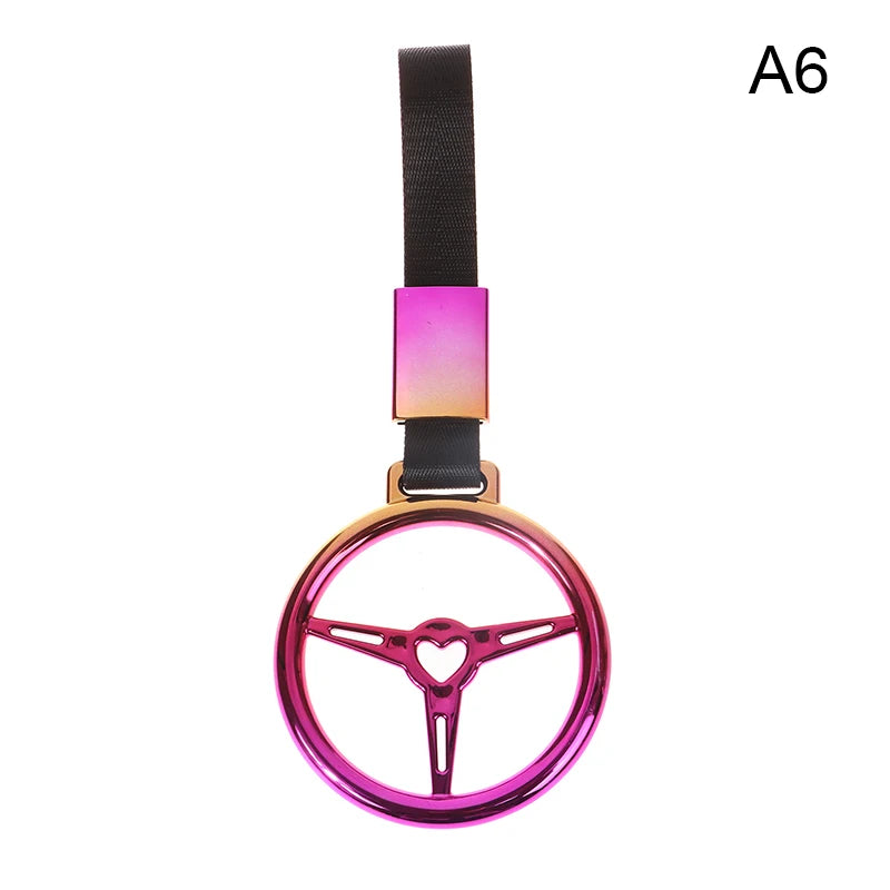 1Pc Train Bus Handle Hand Strap Drift Charm Strap Drift Auto Accessories Car Styling Car Heart Straps Front Tow Hook