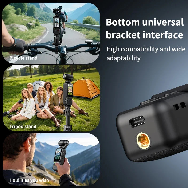 1080P HD Handheld Action Camera, 180° Rotatable Lens, 1.97" HD Screen