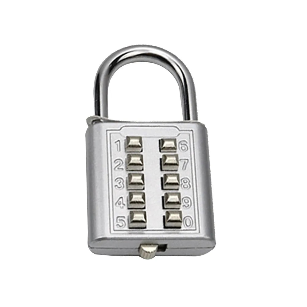 10 Digit Combination Outdoor Padlock Waterproof Zinc Alloy