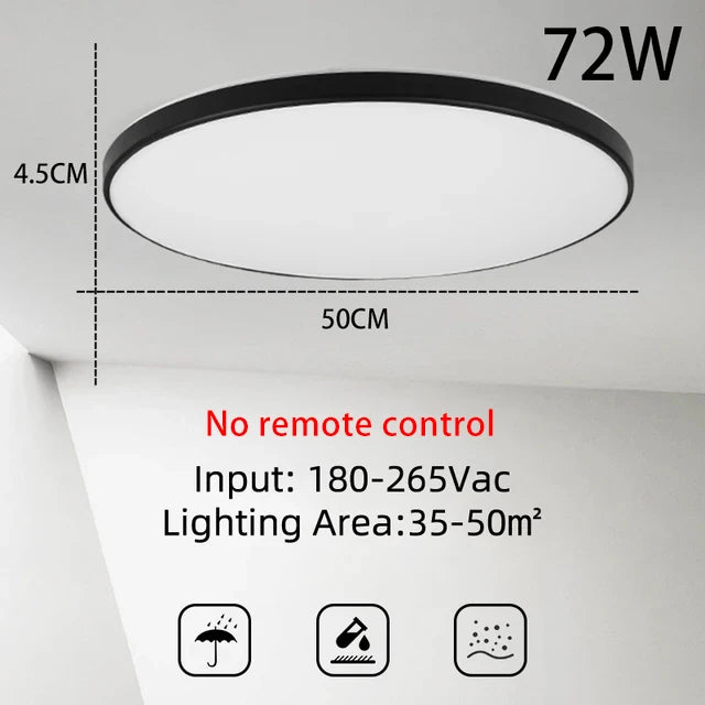 Modern Ceiling Lamp With Remote Control Room Decor Dimmable RGB LED Ceiling Light Fixture For Living Room Bedroom Corridor