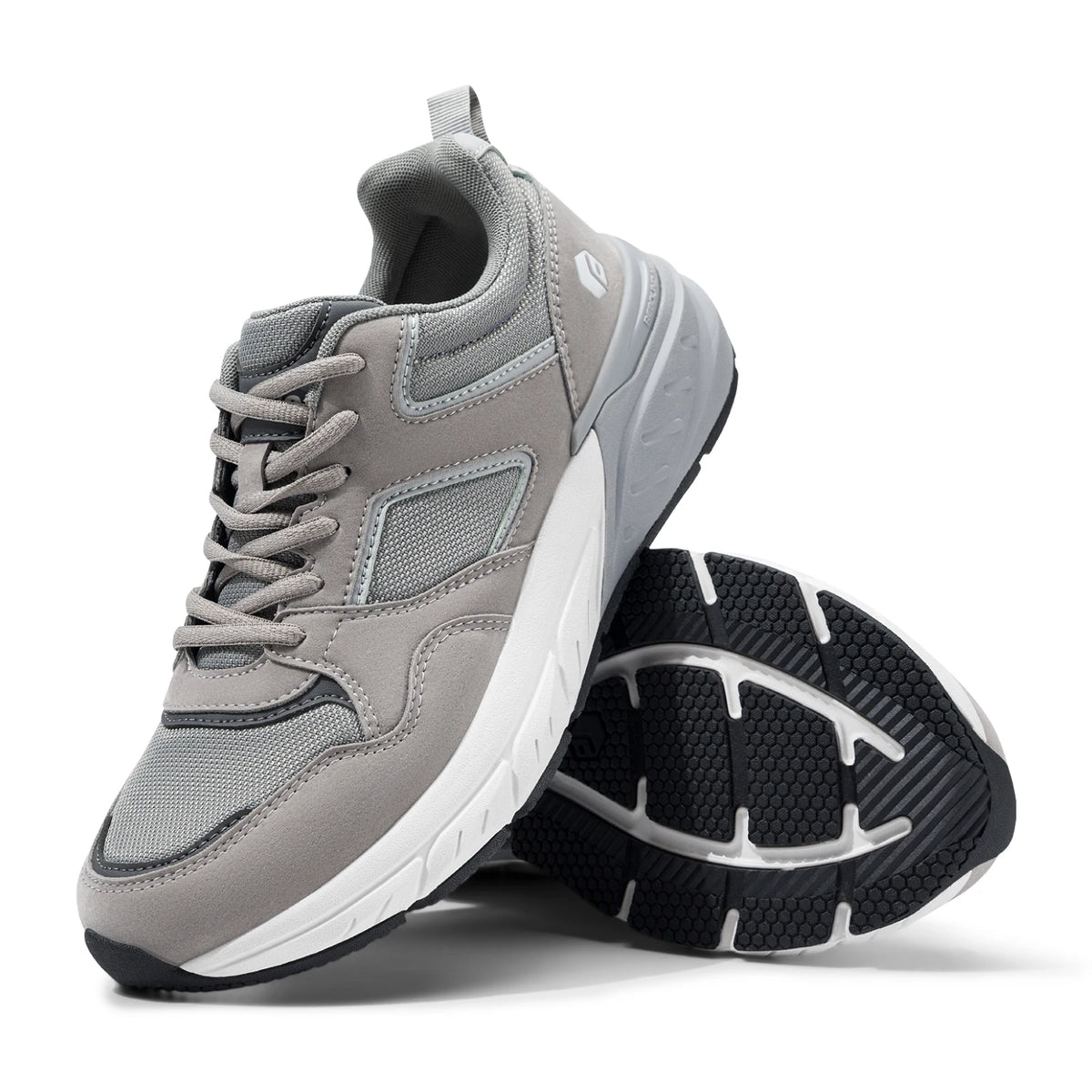 FitVille Newest Walking Shoes for Men Wide Width Sneakers with Arch Support for Flat Feet