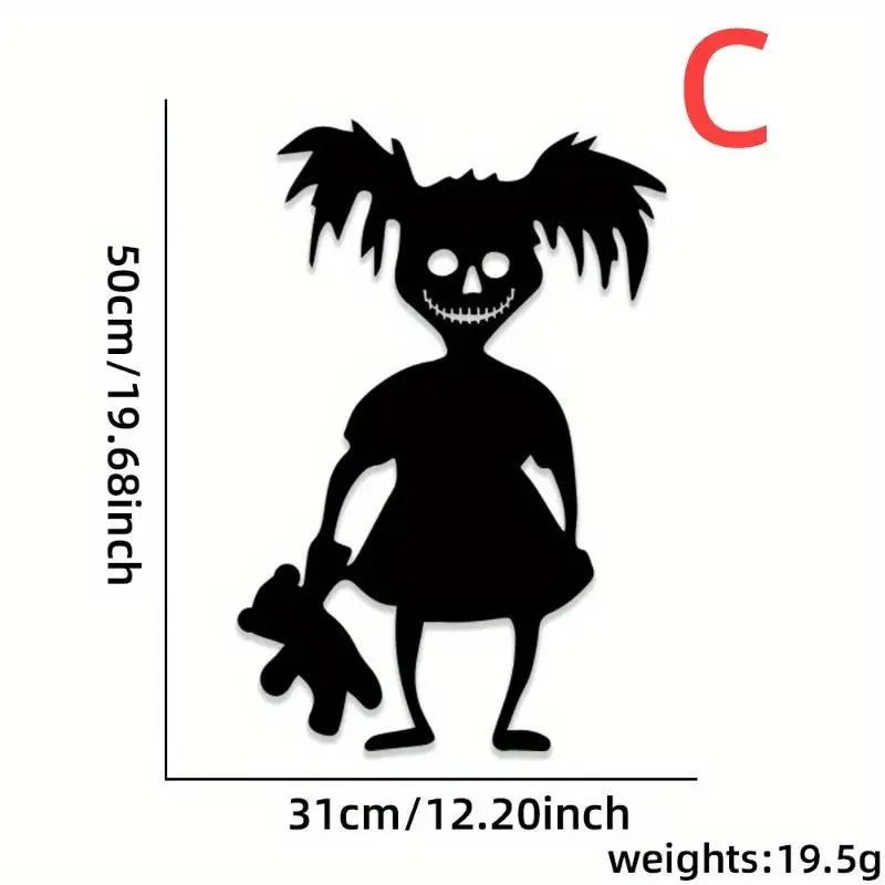 Halloween Evil Pattern Wall Sticker Waterproof Removable Decal