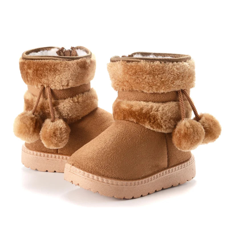 New Girls Snow Boots Winter Comfortable Thick Warm Kids Boots