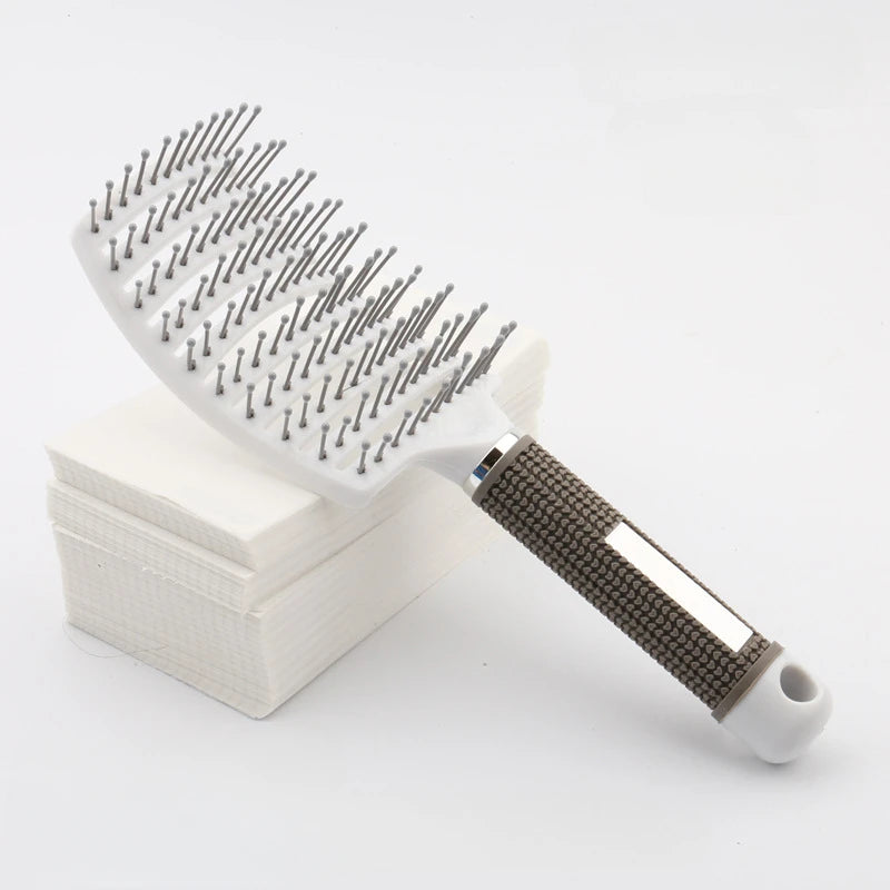 Wet Curly Hair Comb Detangling Hair Brush Women Scalp Massage Comb Bristle Fluffy Salon Hairdressing Combs Barber Styling Tools