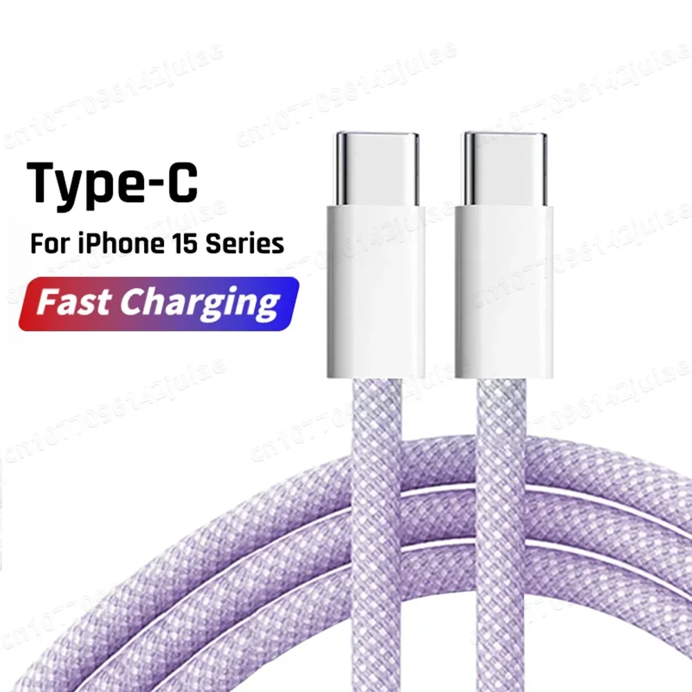 Original PD 60W Fast Charger 6A USB C to Type C Cable For iPhone 15 16 17 Pro MAX Quick Charging For Samsung S26 Xiaomi Cable