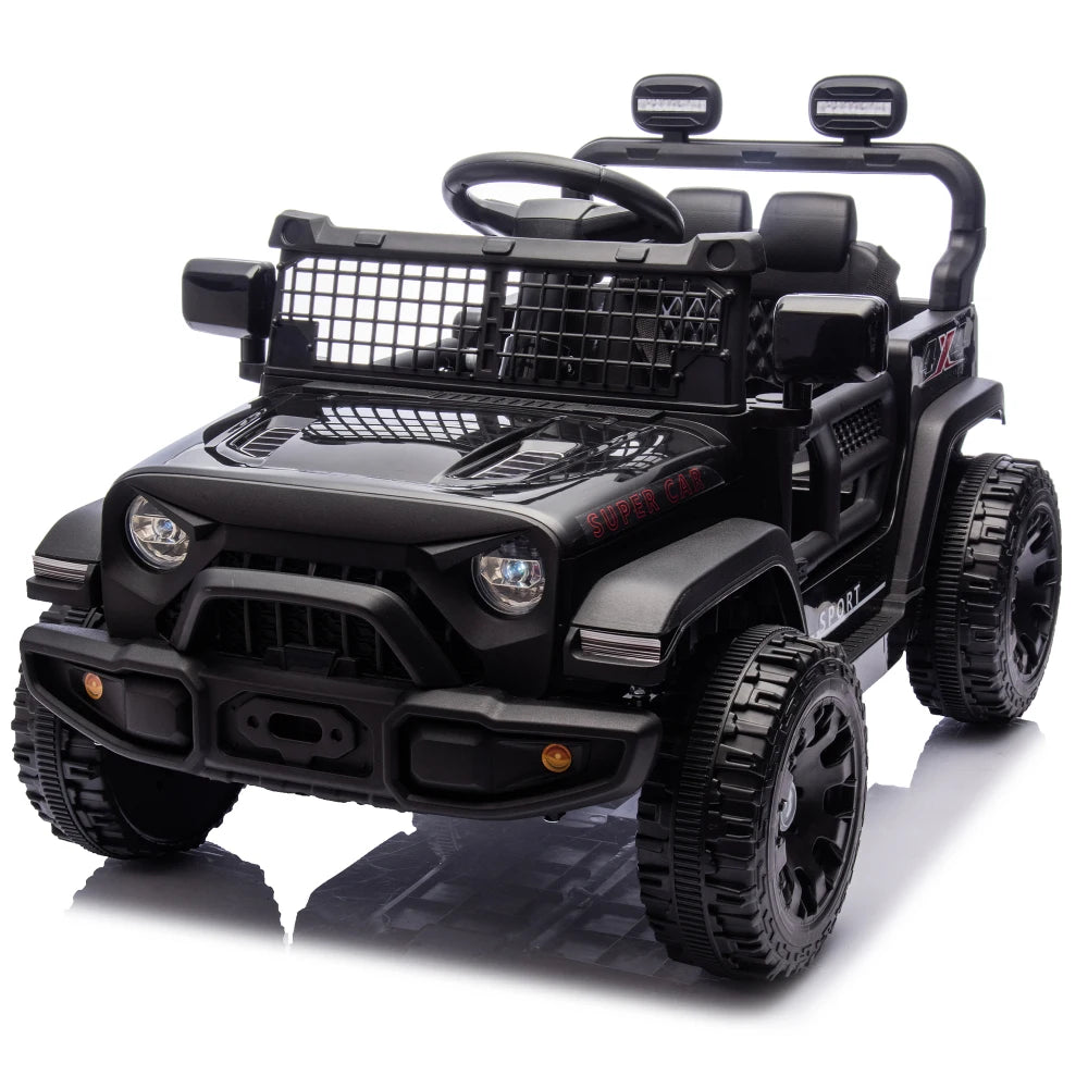 24V Kids Ride on Car W/Parents Control,Four-wheel suspension,2WD,Power display,Bluetooth,MP3,Music,LED headlight,Provide a speed of 1.86-3.11MPH For Kids Around 3 years old.